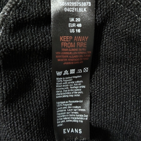 New Black Ruffle Dress / Size 2X - Picture 3 of 6